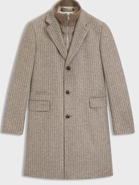 BOSS SLIM-FIT COAT WITH DETACHABLE INNER
Slim fit